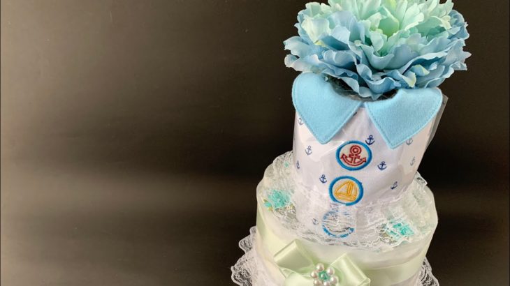 【おむつケーキ商品紹介】２段スタンダードタイプ