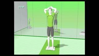 Wii Fit Plus Muscle training (ランジ)　筋トレ