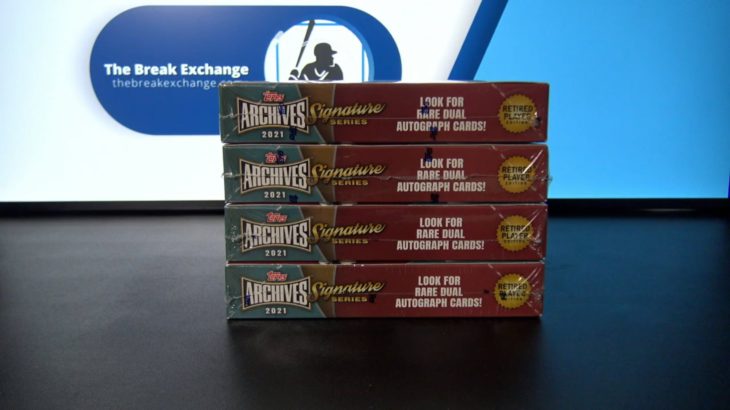 4 Boxes of 2021 Topps Archives Signatures Series Baseball (Random First Letter of Last Name) (Break ID: 30109)