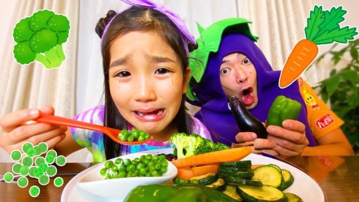 「やさい嫌い」やさいを食べられるかな？英語の歌　Yes Yes Vegetables Song | Kids Song