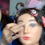 【ASMR】【メイクのロールプレイ】プリンセスメイクに挑戦❣️Princess Make up on Mannequin Head