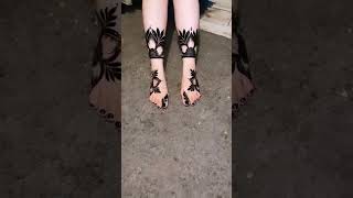 Easy mehndi design for feet 👣 #short #junyaじゅんや#india #tiktok #subscribe #pakistan #freefire #fyp
