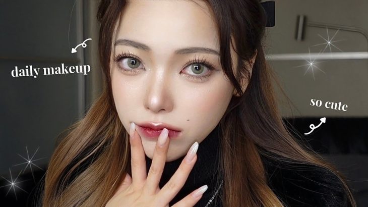 【大人っぽく垢抜ける】私の毎日メイクをご紹介します🐈‍⬛コンプレックスを解消できるメイク術はこれ🖤