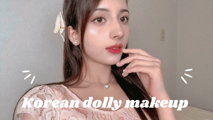 Korean dolly makeup | cute & simple | 투명한 핑쿠 메이크업 🌷✨