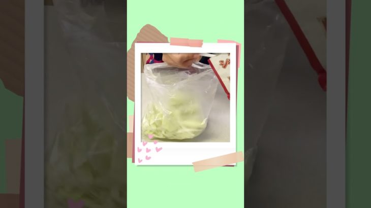 【ダイエットレシピ】キャベツ丸ごと！火を使わずすぐ出来る簡単ひと品🥬　Whole cabbage! diet recipes #shorts