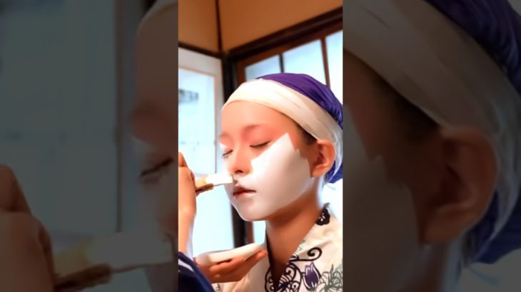 ASMR 白塗りメイク Geisha style makeup #asmr #白塗りメイク #makeup #メイク