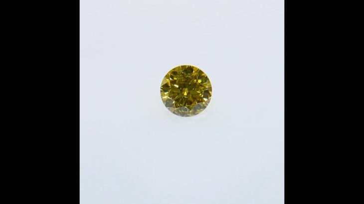 FANCY VIVID YELLOW 0.113ct RD/RT2531/CGL