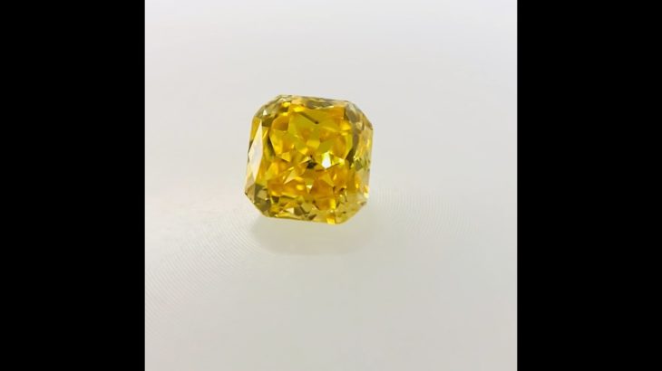 FANCY VIVID YELLOW 0.341ct SQ/RT2698/CGL