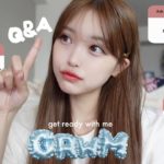 【GRWM】質問に答えながらゆったりメイク🐈‍⬛✨一緒に準備しよ~~⸝⸝◜~◝⸝⸝ᥫᩣ