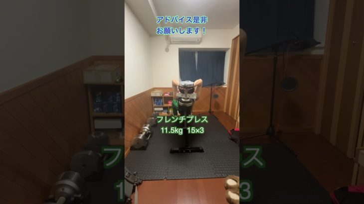 【伸び悩む筋トレ男　記録 147日目】　今日は胸トレ！　#筋トレ　#胸トレ　#トレーニング #shorts