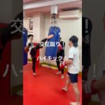 [キックボクシング　トレーニング　ダイエット] 交互蹴り！　ハイキック！　#キックボクシング #トレーニング #ダイエット