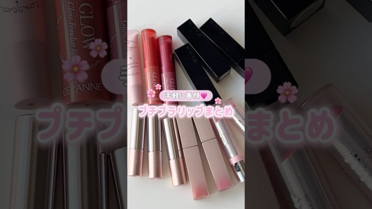 とりあえず春メイク楽しみたい人はプチプラリップで💘#プチプラ #プチプラコスメ #リップ #春メイク