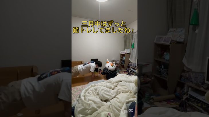 筋トレ生活24日目#筋トレ #筋トレ生活 #腕立て伏せ #24日目