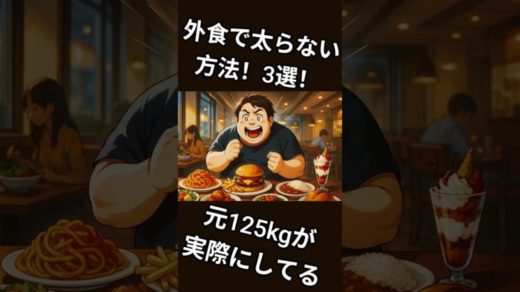 外食で太らない方法3選#ダイエット #雑学 #shorts