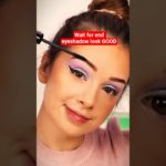 Can I make this💔PURPLE💙eyeshadow look GOOD?#shorts #makeup #usa #eyeshadow #makeupartist